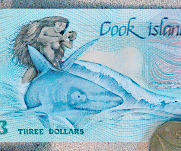 Cook Islands unique and beautiful coins and bank notes
