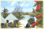 view from the lagoon view villa with pool