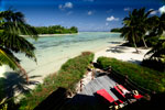 view from a beachfront villa no pool