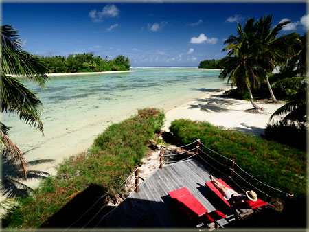 A stunning view of muri lagoon