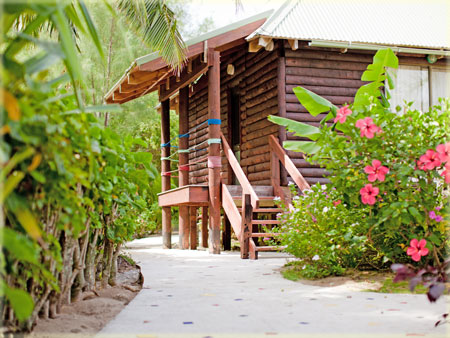 path to lagoon view villa