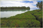 a step away from the lagoon