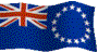 Nationalflagge der Cook Inseln / Süd Pazifik