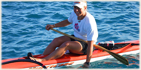 Leanne Haronga / Club Wahine Toa / NZ - during warm up before race / Photo by Lawrance Bailey © sokalavillas.com