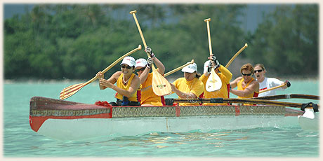 team during a paddle change over 